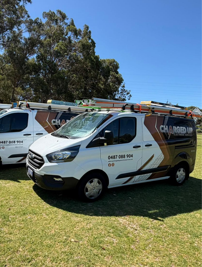 Charged Up Electrical service vans in Fremantle