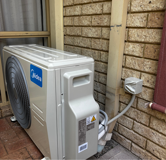 Outdoor electrical installation at Fremantle residence