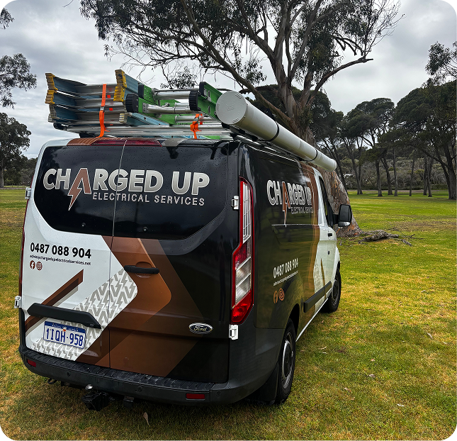 Charged Up Electrical van at residential property